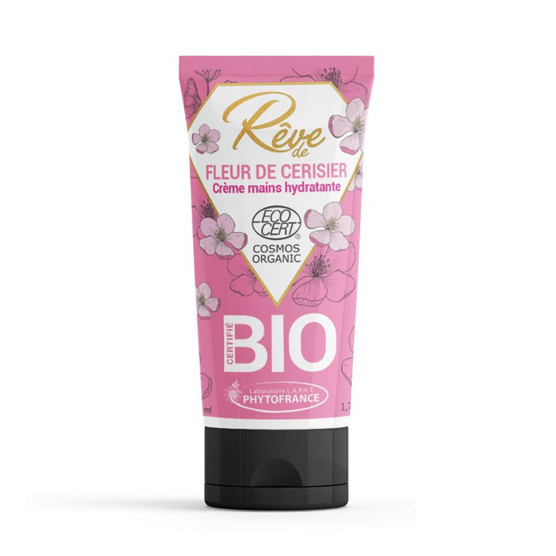 Crème mains hydratantes bio - Fleur de cerisier - PhytoFrance