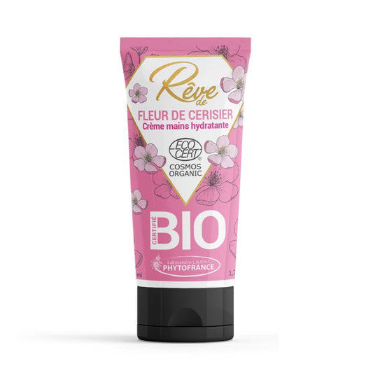 Crème mains hydratantes bio - Fleur de cerisier - PhytoFrance
