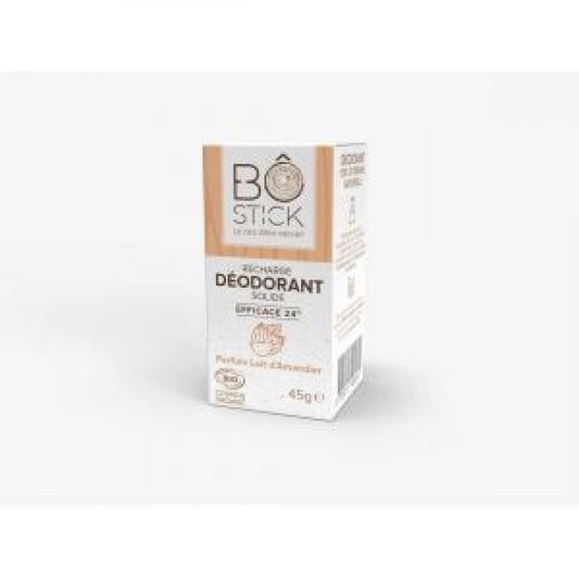 Recharge déodorant solide bio - Lait d'amandier - 45 gr - Bo Stick