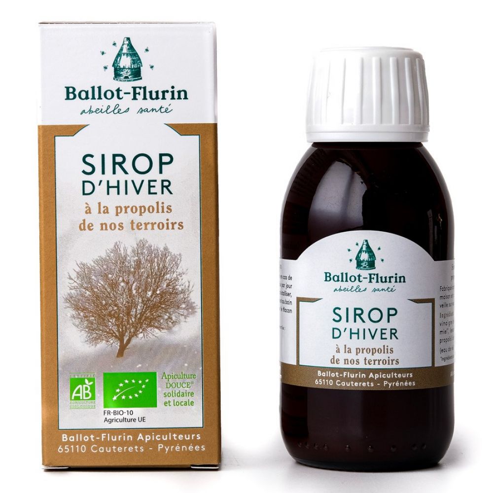 Sirop d'hiver à la propolis bio - 100ml - Ballot-Flurin