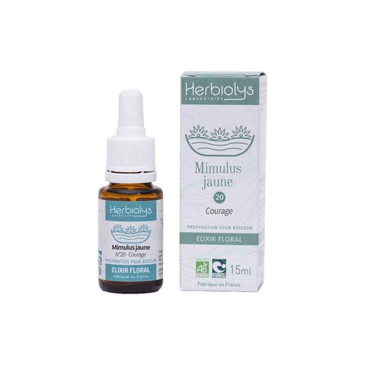 Mimulus jaune - Fleurs de Bach - 15 ml - Herbiolys