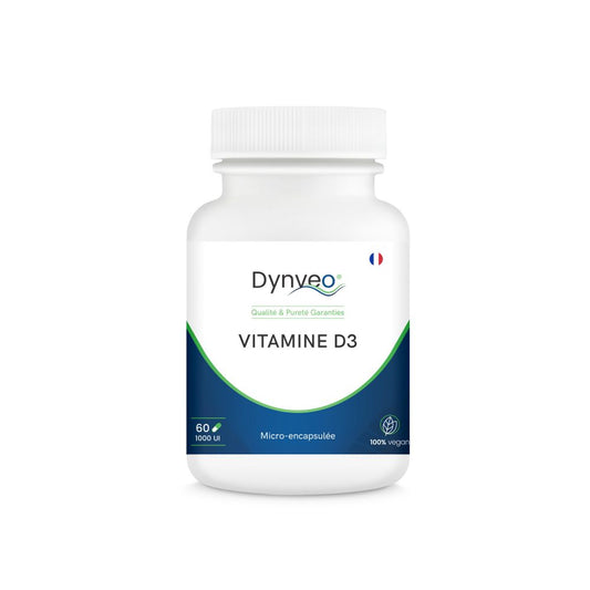 Vitamine D3 végétale 1000 Ul - 60 gélules - Dynveo