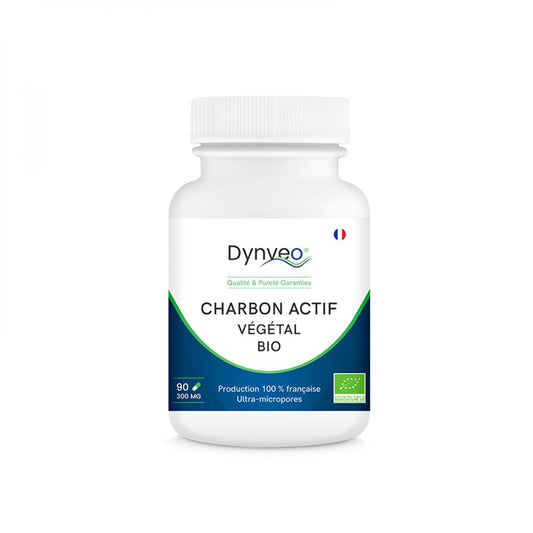 Charbon végétal activé bio - 90 gélules - Dynveo